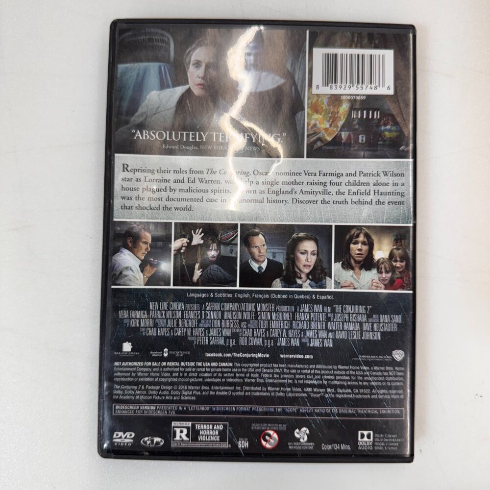 The Conjuring 2 (DVD) Disc Tested, Working - Picture 2 of 3